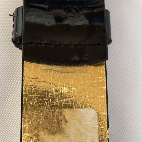 MICHAEL Michael Kors Black Synthetic Leather Belt Size M main image 12